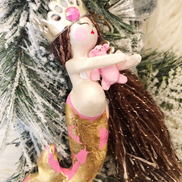 ❤️”HOST PICK”❤️ Maternity/ Mermaid Ornament "Expecting Mermaid" - Picture 1 of 6